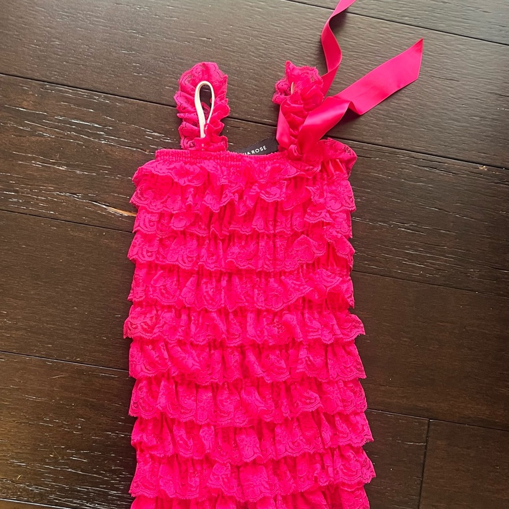 Pink Ruffled romper - Picture 2 of 3